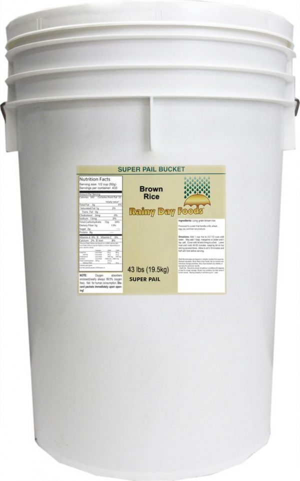 Brown Rice - 5 Gallon Bucket